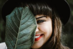 Photo smiling woman